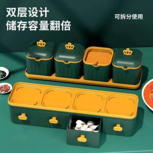 Double tier spice organizer