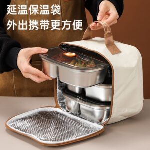 Insulated thermal lunch bag