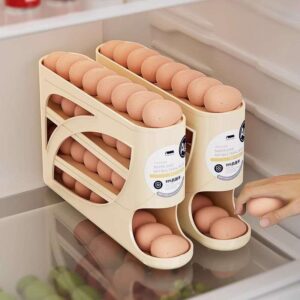 Automatic rolling egg holder