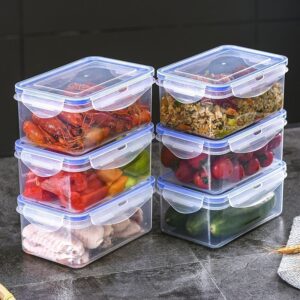 Stackable airtight food containers 6 PC's