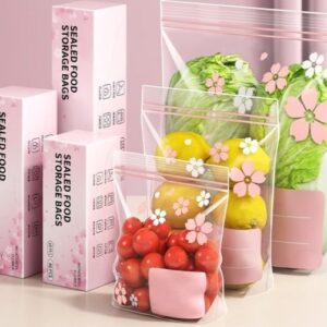 Standing snack storage pouches